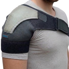 MEDWAY | Soporte para Hombro Premium Negro | Ajustable y Transpirable | Talla Universal | Estabilizador de Hombro para Lesiones, Tendinitis y Rehabilitación | Unisex