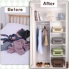 4 Pack Foldable Storage Boxes with Lids, Fabric Fabric Storage