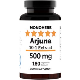 MONOHERB Arjuna Extract 500 mg - 180 Capsules
