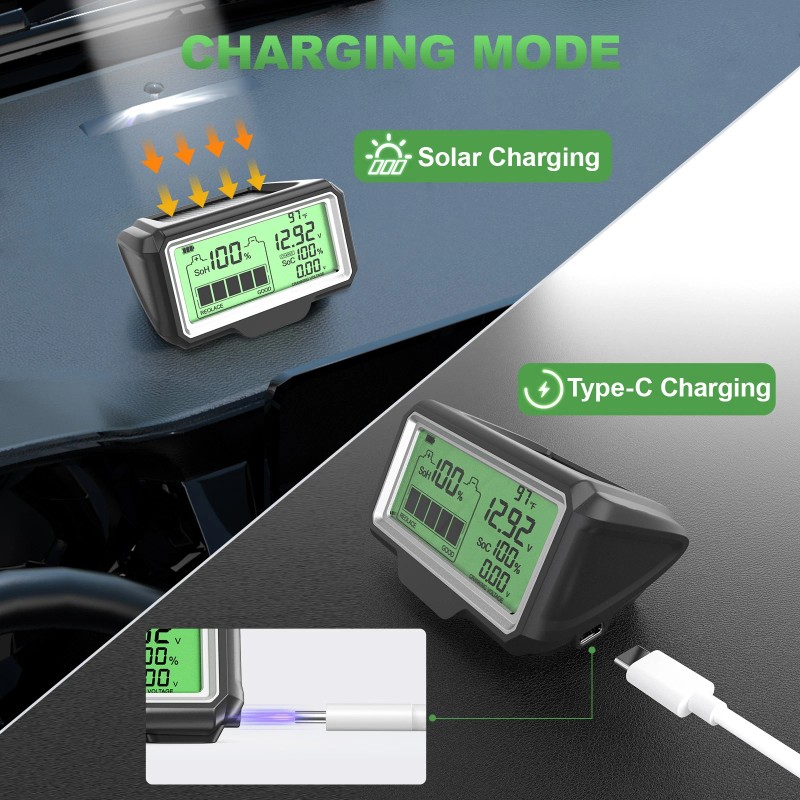 ANCEL LCD 12V Battery Tester Battery Health Analyzer Charging Test