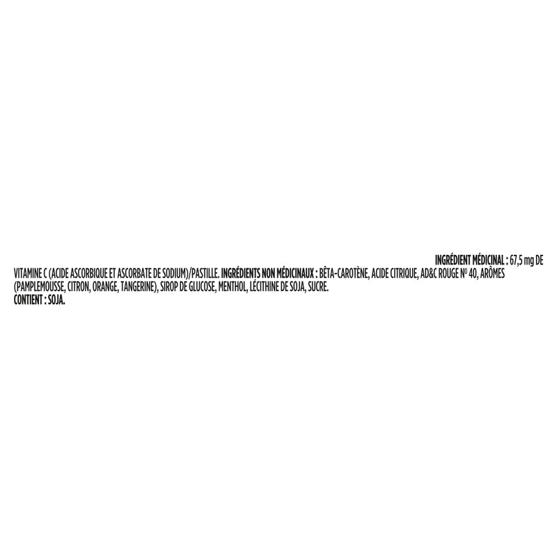 HALLS Vitamin C Assorted Citrus Flavour Supplement Drop Lozenges, Throat