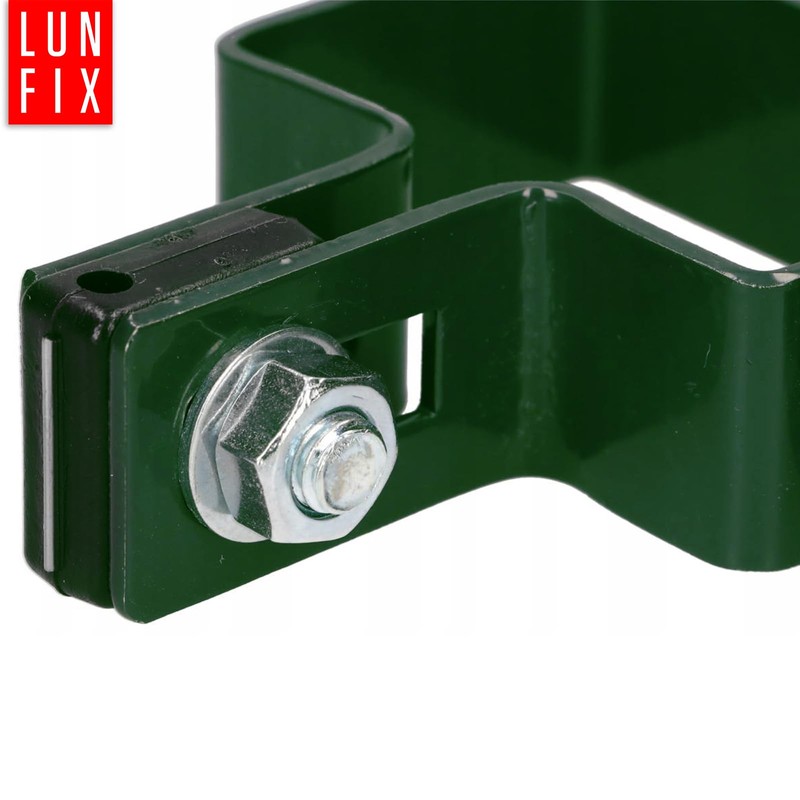 Corner clamp, fence clamp, struts, mesh fence, 90 degrees, for
