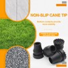 Bonsicoky 2 Pack Cane Tips 3/4 Inch Heavy Duty Rubber
