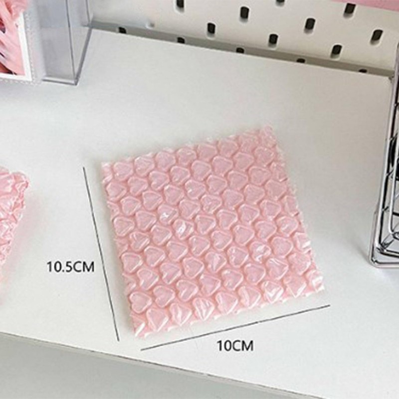 Packaging Bags Bubble Bags Pink Heart Shaped Protective Bubble Bags