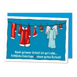 bernsteinfee-CARDS XL Christmas Card to Say Thank You for a Successful Year to Employees, Customers, Suppliers, Colleagues, Business Christmas Greetings for Companies - Includes Envelope (DIN A5)