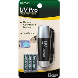 Dri Mark UV Pro Proprietary UV Flashlight Document Fraud & International Counterfeit Money Detection - Detects Pet Urine, Stains & Cleanliness - Loss & Fraud Protection - Batteries Included