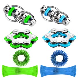 Hmfmdy Fidget-Spielzeug Set, 8 Stück Fidget Toys Kinder, Anti-Stress, Quetsch, Sensorisches Spielzeug, zum Stressabbau für Kinder und Erwachsene mit ADHS - A