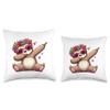 Sloth Heart Shape Sunglasses Dabbing Dance Lover Throw Pillow