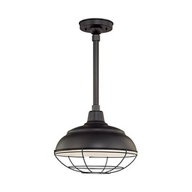Millennium RWHS14-SB One Light Warehouse Shade, Black