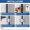 TamBee Outswing Hidden Door Hinges for Secret Door Secret Door
