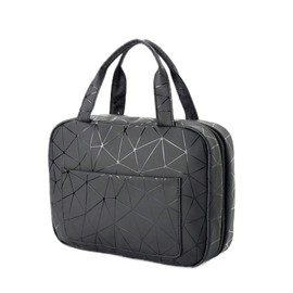 Hangable Toiletry Pouch | 4 Compartments Travel Toiletry Organizer with Hook - Waterproof Portable Storage Bags for Makeup Accessories, Travel Accessories