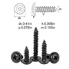 #8 x 2" Black Phillips Modified Truss Head Wood Screws