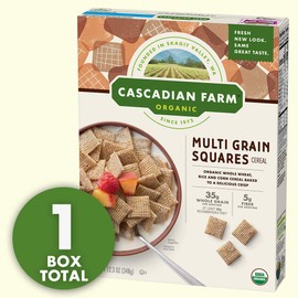 Cascadian Farm Organic Multi Grain Squares Cereal 12.3 oz