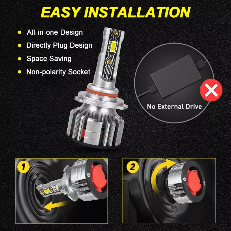SHENKENUO 9005 HB3 LED Headlight Bulb for Car & Truck