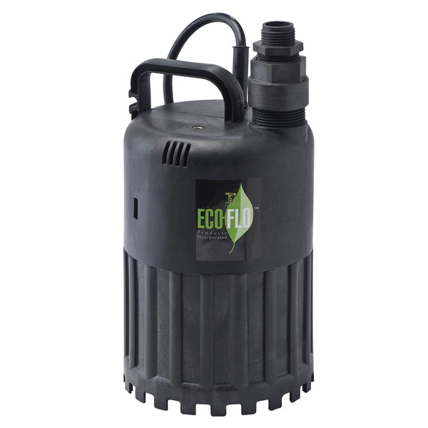 ECO-FLO Products SUP80 Manual Submersible Utility Pump, 1/2 HP, 3,180