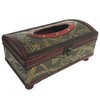 Allgala Antique Wooden Tissue Box Holder