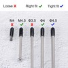 TOP-VIGOR Rubber End Caps 4mm Inner Diameter Round Flexible Screw