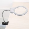 Lupenleuchte mit Klemme und Flip, 2.5X 5X LED Tischlupe Lupenlampe