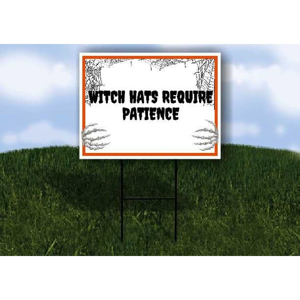 WITCH HATS REQUIRE PATIENCE Halloween Skeleton No arrow 1 Single