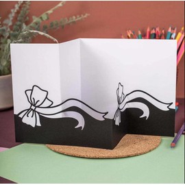 Streamer Bow Metal Cutting Die Cuts, DIY Crafts Template Streamer Bow Scrapbook Cards Cutting Dies Cut Stencils for DIY Embossing Card Making Decorative Paper Dies Scrapbooking