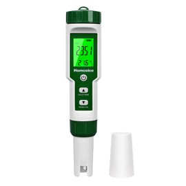Homcoice PH Meter 4 in 1 pH H2 ORP Temperature Tester Multifunctional 0.01 High Precision IP67 Waterproof Digital Water Quality Tester with ATC Function