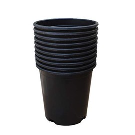 labworkauto Nursery Pot 1 Gallon 1 Gal 2 Gal 3 Gal 5 Gal 7 Gal 10 Gal 15 Gal Nursery Container Injection Molded Pot Fit for Plants Soil Growers or Hydroponics (10,1 Gallon)