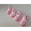 Hdwk&Hped Small Dog Boots, Breathable Mesh Summer Dog Shoes Pink