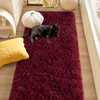 FALARK Soft Wine Red Runner Rugs for Bedroom, 2x6 ft