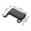 ECSiNG 2 Pairs Semi-Metallic Bicycle Disc Brake Pads Compatible with