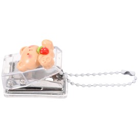 NUOBESTY Mini Hole Puncher Keychains Cute Single Hole Puncher Desktop Circle Punch Bear Binder Puncher Circle Paper Cutter for Paper Cardboard Home Office Supplies