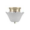 Aspen Creative 28003-15-2, Clip-on Tulip Shade in White Finish, 8"