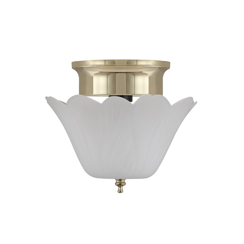 Aspen Creative 28003-15-2, Clip-on Tulip Shade in White Finish, 8"