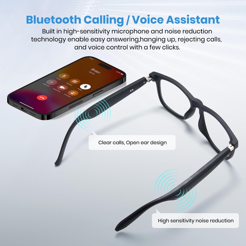Cyxus AI Smart Glasses for Business Meetings - Real-Time Transcription