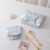 RANIT Fresh Style Lily Embossed Cosmetic Bag - Travel Toiletry