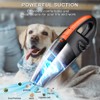 URAQT Handstaubsauger Akku, Kabelloser Handstaubsauger 120W, 2200mA Kabellos Staubsauger Nass