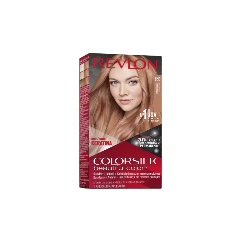 Tinte para Cabello Revlon Colorsilk Beautiful Color-Keratina 085B Rubio Fresa