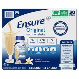 엔슈어 오리지날 뉴트리션 쉐이크 바닐라 237ml 30팩 Ensure Original Nutrition Shake Vanilla 237ml 30 Pack