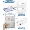 AOLEIXIYA Travel Jewelry Organizer Book Clear Earring Book Transparent Jewelry