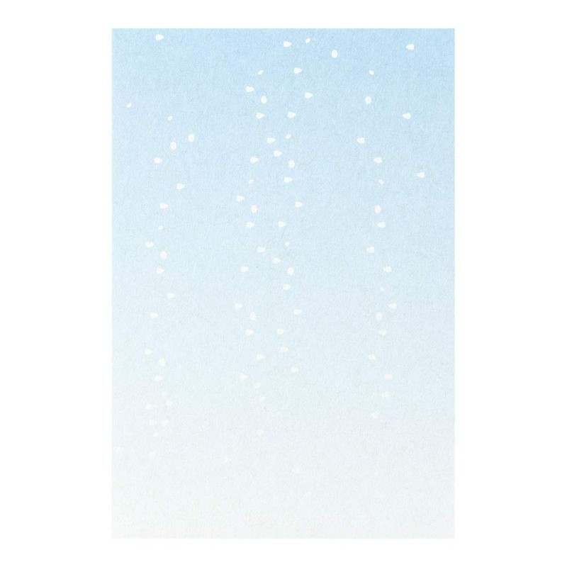 DESIGNPHIL 88159006 Midori Postcard, Flower Dust, Blue