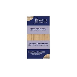 Satin Smooth Hair Waxing Large Applicators For Arms, Armpit, Legs, Chest, And Back Unwanted Hair Removal, 50 Count