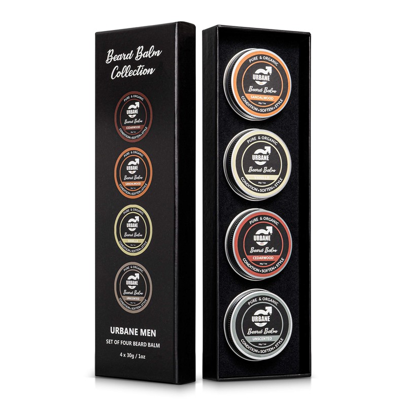 Urbane Men Beard Balm Pack of 4 – Premium Beard