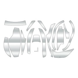 CUSTOM SEAT.JP 21 Zillion SVTW Custom Decal Armor - yoroi- Anti-Scratch Protection Bait Reel Custom (Clear for Right Handle))