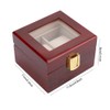 2 Grid Wooden Watch Display Box Watch Storage Holder Gift