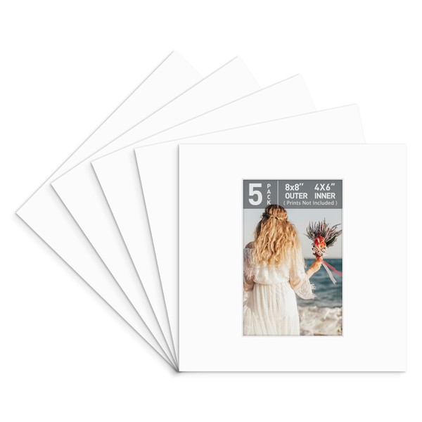 Golden State Art, Pack of 5 Acid Free Bevel Cut