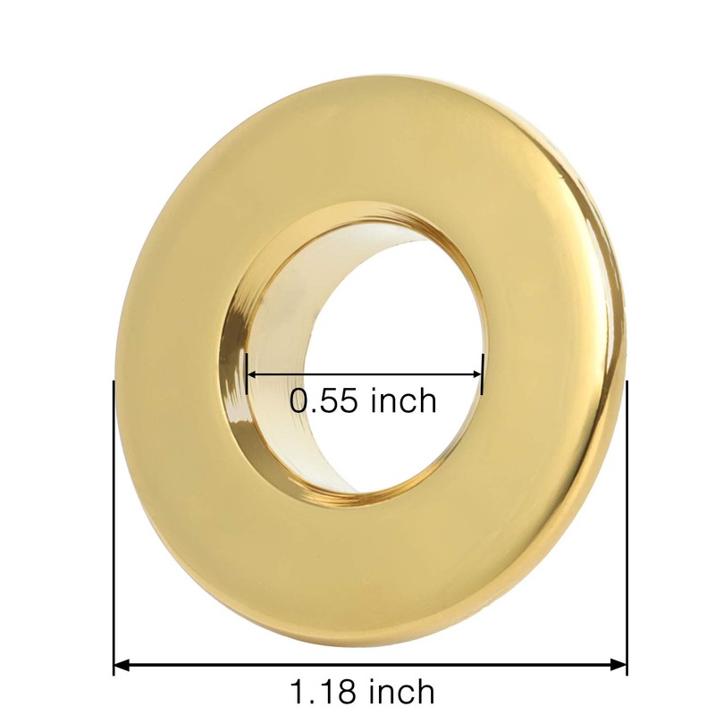 LQS Basin and Sink Trim Overflow Cover for Kitchen, Bathroom