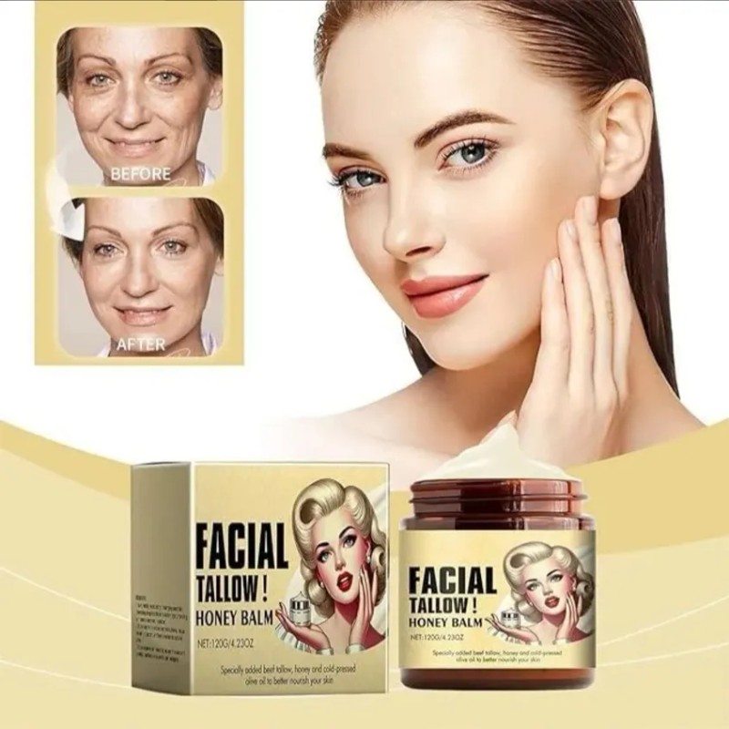 2pcs Crema Para Cuidado Piel De Sebo De Res,crema Facial
