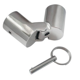 316SS Marine Grade Boat Pipe Connector, Stainless Steel Folding Swivel Coupling Tube Pipe Connector Boat Hardware Fitting For (22mm)7/8inch tube