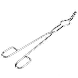 Crucible Tongs Foundry Tongs Stainless Steel Grade Crucible Kit Metal Refining Casting Tool Crucible Forceps Clamp Beaker Holder Pliers(300mm) School Supplies