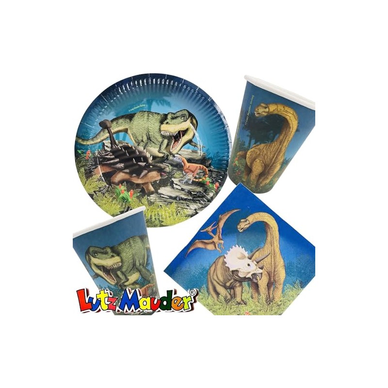 Mauder Verlag 20 Serviettes * Dinosaurs * for Children's Birthday