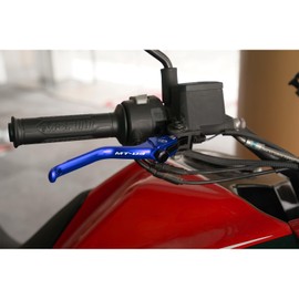 MOWOK Motorcycle CNC Brake Clutch Levers Fit for Yamaha MT03 MT-03 2015 2016 2017 2018 2019 2020 2021 2022 2023 2024 (Blue)